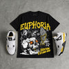 Tour Yellow 4s DopeSkill Oversize Print T-Shirt Euphoria Graphic