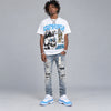 UNC 11s DopeSkill Oversize Print T-Shirt Euphoria Graphic