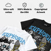 UNC 11s DopeSkill Oversize Print T-Shirt Euphoria Graphic