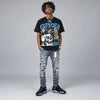 University Blue 14s DopeSkill Oversize Print T-Shirt Euphoria Graphic