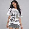 Wolf Grey 5s DopeSkill Oversize Print T-Shirt Euphoria Graphic