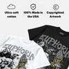 Wolf Grey 5s DopeSkill Oversize Print T-Shirt Euphoria Graphic