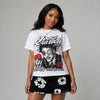 Dunk Panda White Black DopeSkill Oversize Print T-Shirt Heart On Lock Graphic