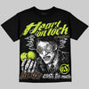 Foamposite Pro Green Camo DopeSkill Oversize Print T-Shirt Heart On Lock Graphic Streetwear - Black