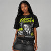 Foamposite One Green Camo DopeSkill Oversize Print T-Shirt Heart On Lock Graphic