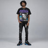 Aqua 8s DopeSkill Oversize Print T-Shirt Heart On Lock Graphic