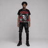 Bloodline 12s DopeSkill Oversize Print T-Shirt Heart On Lock Graphic