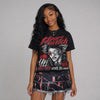 Bloodline 12s DopeSkill Oversize Print T-Shirt Heart On Lock Graphic