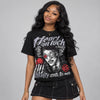 Bred 4s DopeSkill Oversize Print T-Shirt Heart On Lock Graphic