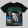 Jordan 12 Bucks DopeSkill Oversize Print T-Shirt Heart On Lock Graphic Streetwear - Black