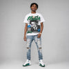 Bucks 12s DopeSkill Oversize Print T-Shirt Heart On Lock Graphic