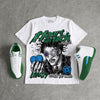 Bucks 12s DopeSkill Oversize Print T-Shirt Heart On Lock Graphic