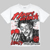 Jordan 11 Cherry DopeSkill Oversize Print T-Shirt Heart On Lock Graphic Streetwear - White