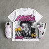 Comic 4s DopeSkill Oversize Print T-Shirt Heart On Lock Graphic
