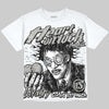 Jordan 11 Cool Grey DopeSkill Oversize Print T-Shirt Heart On Lock Graphic Streetwear  White