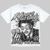 Jordan 11 Cool Grey DopeSkill Oversize Print T-Shirt Heart On Lock Graphic Streetwear - White