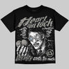 Jordan 11 Cool Grey DopeSkill Oversize Print T-Shirt Heart On Lock Graphic Streetwear - Black