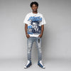 Flint 13s DopeSkill Oversize Print T-Shirt Heart On Lock Graphic