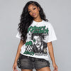 Forest Green 14s DopeSkill Oversize Print T-Shirt Heart On Lock Graphic