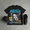 Gamma 11s DopeSkill Oversize Print T-Shirt Heart On Lock Graphic