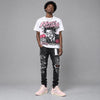 Iced Carmine 4s DopeSkill Oversize Print T-Shirt Heart On Lock Graphic