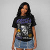 Lakers 4s DopeSkill Oversize Print T-Shirt Heart On Lock Graphic