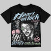 Jordan 4 Medium Soft Pink DopeSkill Oversize Print T-Shirt Heart On Lock Graphic Streetwear - Black