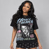 Medium Soft Pink 4s DopeSkill Oversize Print T-Shirt Heart On Lock Graphic