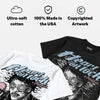 Medium Soft Pink 4s DopeSkill Oversize Print T-Shirt Heart On Lock Graphic