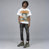 Olive 5s DopeSkill Oversize Print T-Shirt Heart On Lock Graphic