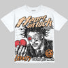 Jordan 3 Orange Citrus DopeSkill Oversize Print T-Shirt Heart On Lock Graphic Streetwear - White