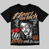 Jordan 3 Orange Citrus DopeSkill Oversize Print T-Shirt Heart On Lock Graphic Streetwear - Black