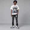 Oreo 6s DopeSkill Oversize Print T-Shirt Heart On Lock Graphic