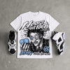 Oreo 6s DopeSkill Oversize Print T-Shirt Heart On Lock Graphic