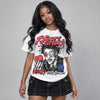 Rare Air 4s DopeSkill Oversize Print T-Shirt Heart On Lock Graphic