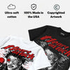 Red Cement 4s DopeSkill Oversize Print T-Shirt Heart On Lock Graphic