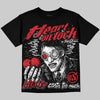 Jordan 9 Space Jam DopeSkill Oversize Print T-Shirt Heart On Lock Graphic Streetwear - Black