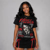 Space Jam 9s DopeSkill Oversize Print T-Shirt Heart On Lock Graphic