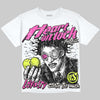 Jordan 7 Tennis Day DopeSkill Oversize Print T-Shirt Heart On Lock Graphic Streetwear - White