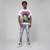 Tennis Day 7s DopeSkill Oversize Print T-Shirt Heart On Lock Graphic