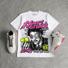 Tennis Day 7s DopeSkill Oversize Print T-Shirt Heart On Lock Graphic