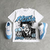 UNC 11s DopeSkill Oversize Print T-Shirt Heart On Lock Graphic