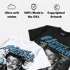 UNC 11s DopeSkill Oversize Print T-Shirt Heart On Lock Graphic