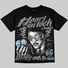 Jordan 5 Wolf Grey DopeSkill Oversize Print T-Shirt Heart On Lock Graphic Streetwear - Black