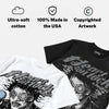 Wolf Grey 5s DopeSkill Oversize Print T-Shirt Heart On Lock Graphic