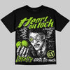 Max 95 Big Bubble Neon Yellow DopeSkill Oversize Print T-Shirt Heart On Lock Graphic Streetwear - Black
