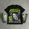 Max 95 OG 'Neon' DopeSkill Oversize Print T-Shirt Heart On Lock Graphic