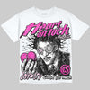 Dunk Triple Pink DopeSkill Oversize Print T-Shirt Heart On Lock Graphic Streetwear - White