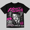 Dunk Triple Pink DopeSkill Oversize Print T-Shirt Heart On Lock Graphic Streetwear - Black