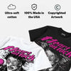 Triple Pink Dunk DopeSkill Oversize Print T-Shirt Heart On Lock Graphic